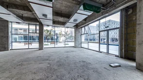 Grundierung - Baustelle Gebäude mit Zement Materialstruktur - Stock-Fotografie